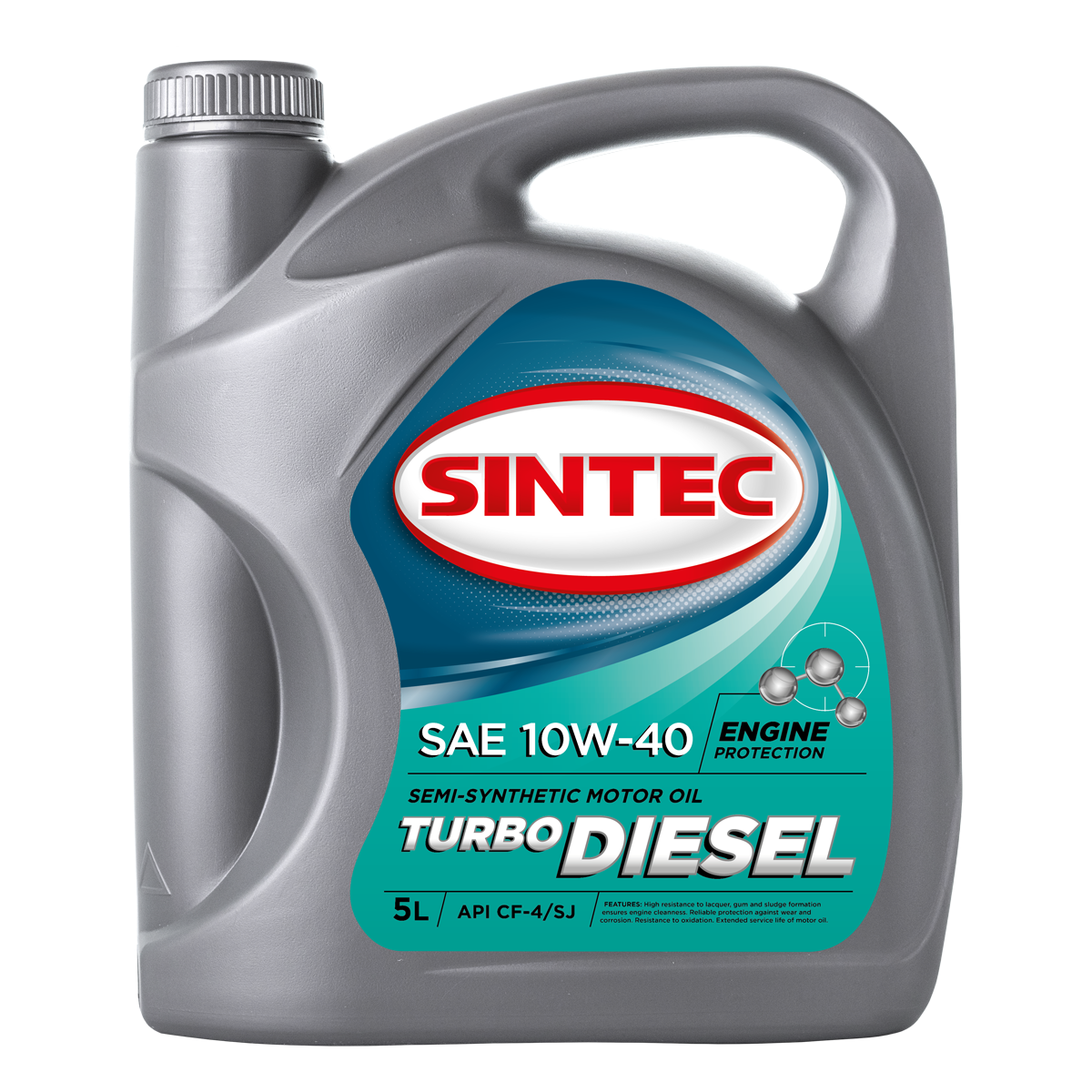 Моторное масло SINTEC TURBO DIESEL SAE 10W-40 API CF-4SJ 5л