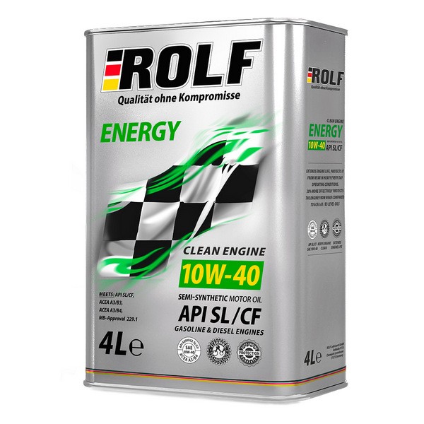 Моторное масло ROLF Energy SAE 10W-40 API SLCF   4л