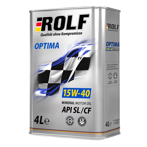 Моторное масло ROLF Optima SAE 15W-40  API SLCF   4л
