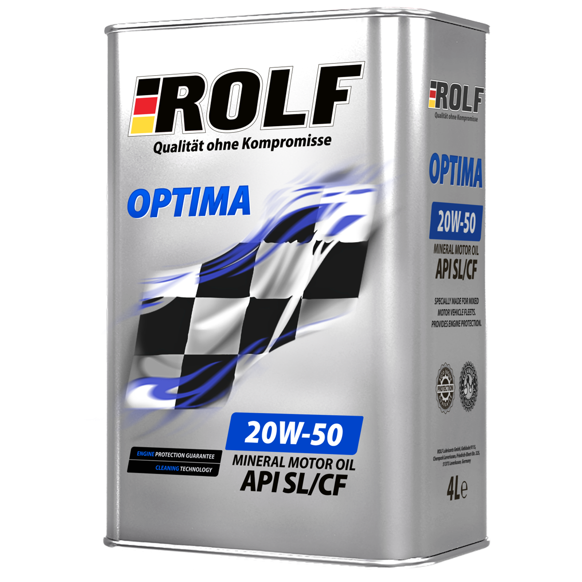 Моторное масло ROLF Optima SAE 20W-50  API SLCF   4л