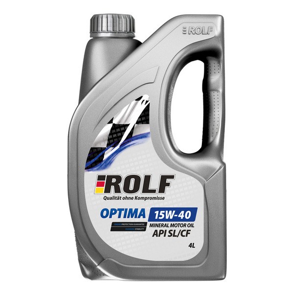 Моторное масло ROLF Optima SAE 15W-40 API SLCF пластик 4л