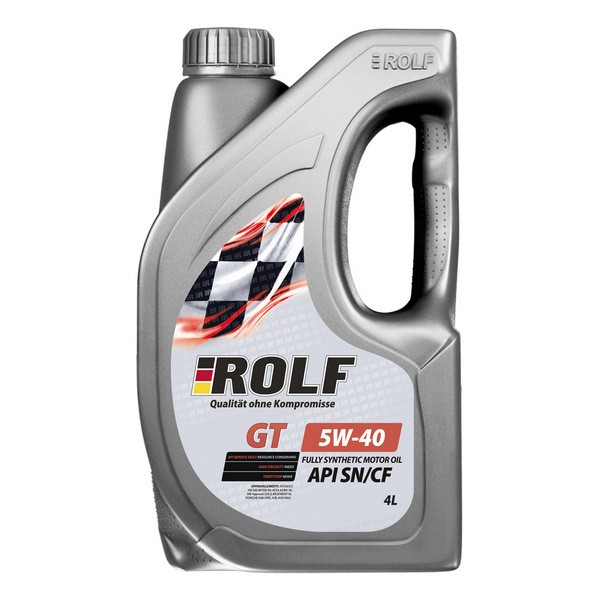 Моторное масло ROLF GT SAE 5W-40 API SNCF пластик 4л