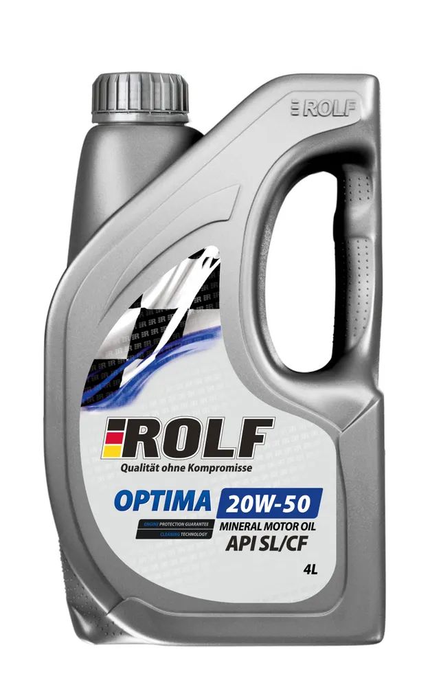 Моторное масло ROLF Optima SAE 20W-50 API SLCF пластик 4л