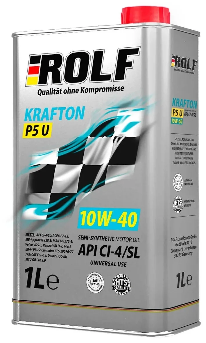 Моторное масло ROLF KRAFTON P5 U 10W-40 1л