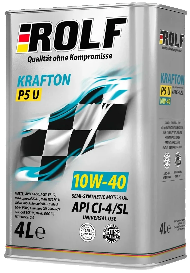 Моторное масло ROLF KRAFTON P5 U 10W-40 4л