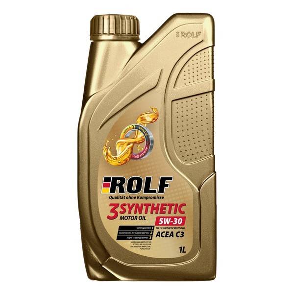 Моторное масло ROLF 3-synthetic  5W-30 ACEA C3  пластик 1л