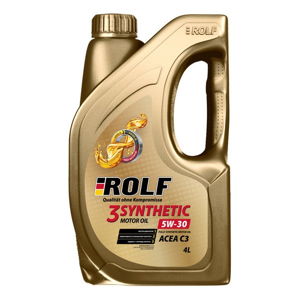Моторное масло ROLF 3-synthetic  5W-30 ACEA C3  пластик 4л