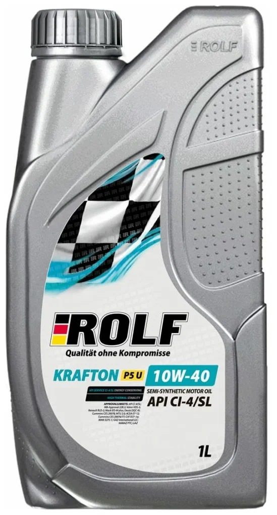 Моторное масло ROLF KRAFTON P5 U 10W-40 пластик 1л