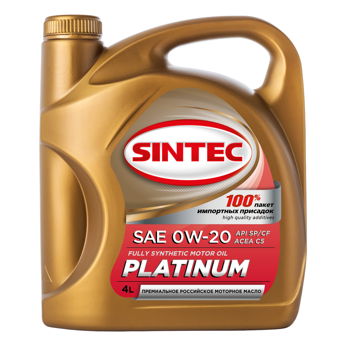 Моторное масло SINTEC PLATINUM SAE 0W-20 API SPCF ACEA C5     4л