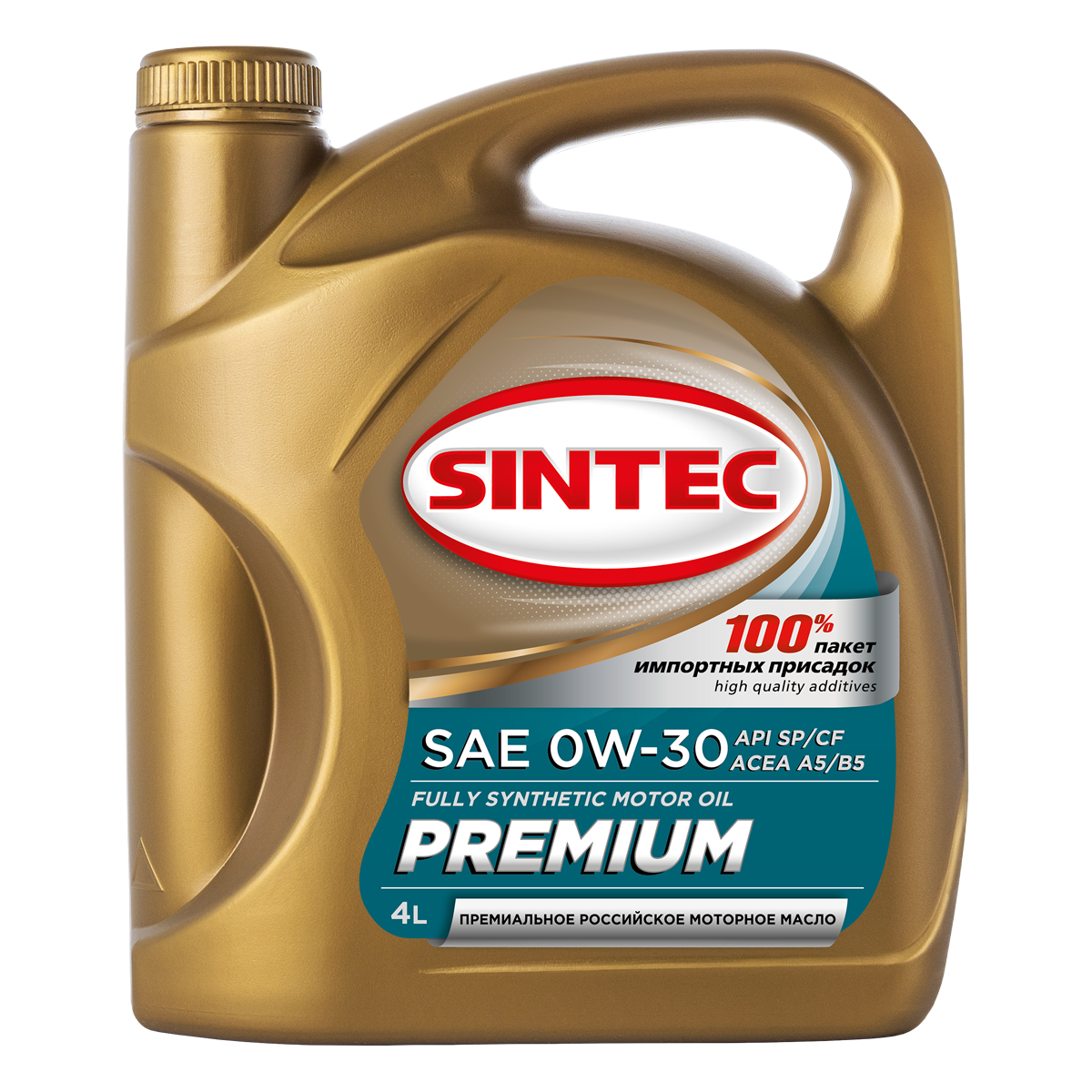 Моторное масло SINTEC PREMIUM SAE 0W-30 API SPCF ACEA A5B5  4л