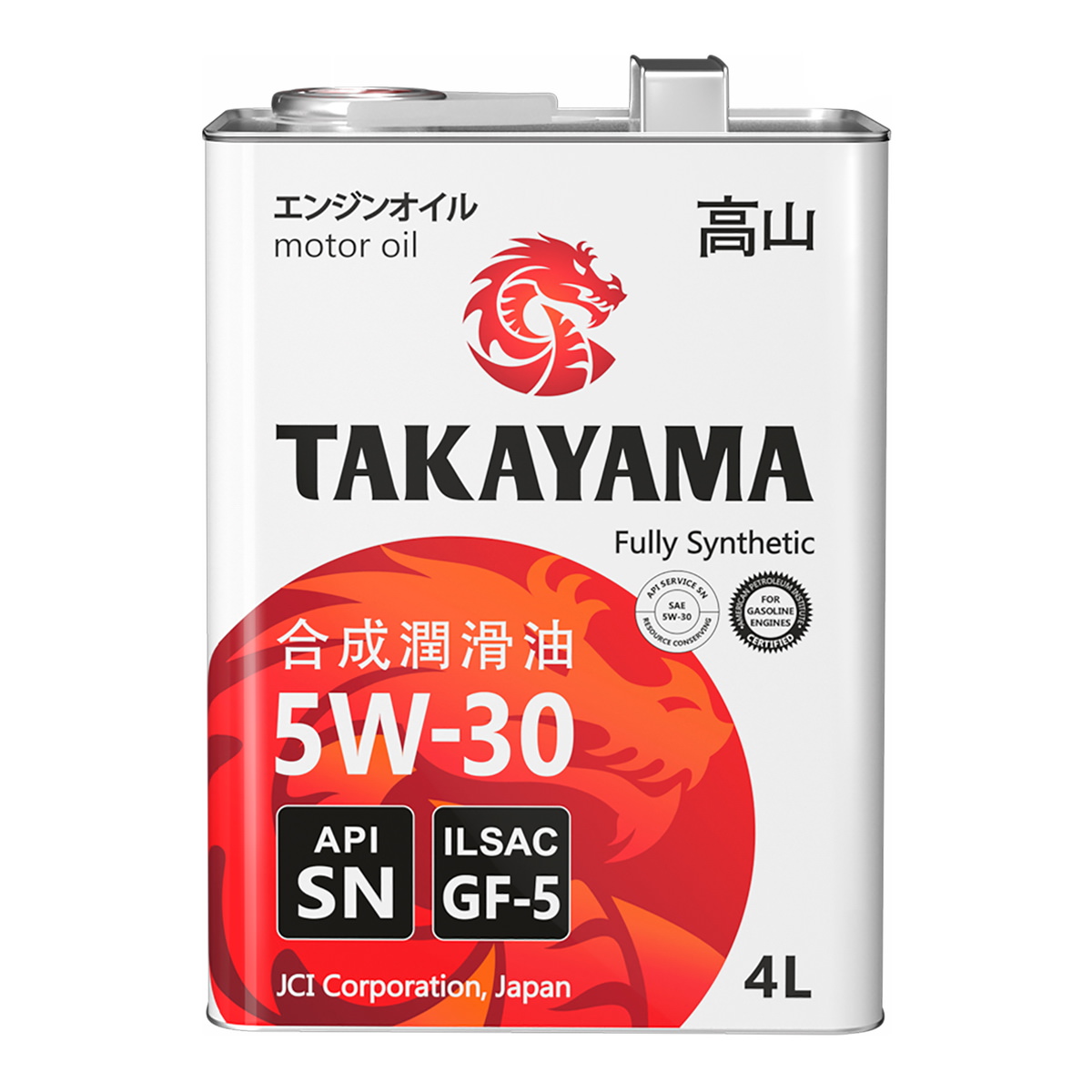 Моторное масло TAKAYAMA SAE 5W-30 ILSAC GF-5 API SN 4л