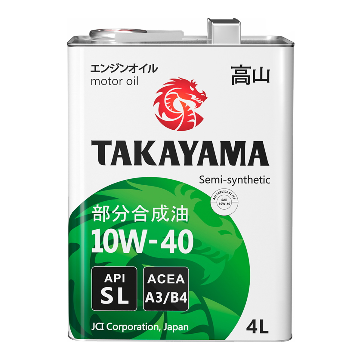 Моторное масло TAKAYAMA SAE 10W-40 API SL ACEA A3B4 4л