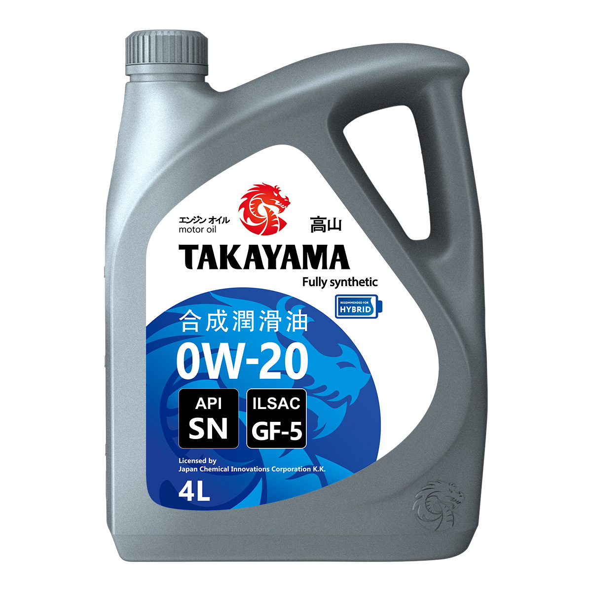 Моторное масло TAKAYAMA SAE 0W-20 ILSAC GF-5 API SN пластик 4л