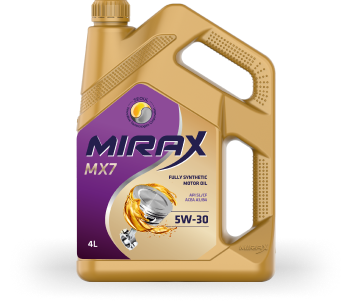 Моторное масло MIRAX MX7 SAE  5W-30 API SLCF ACEA A3B4 4л