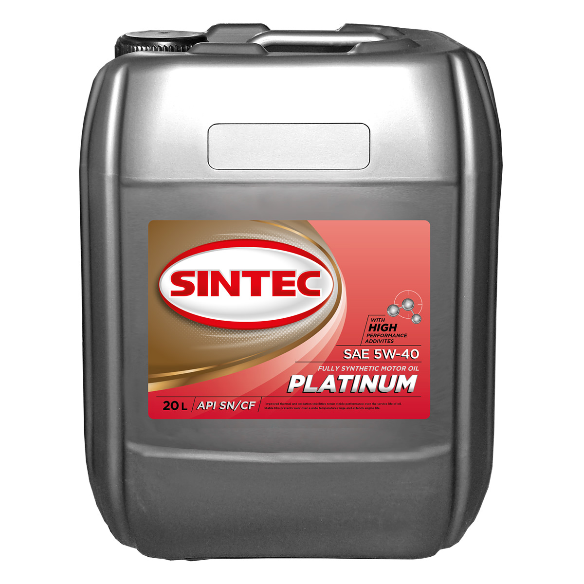Моторное масло SINTEC  PLATINUM SAE 5W-40 API SNCF  20л