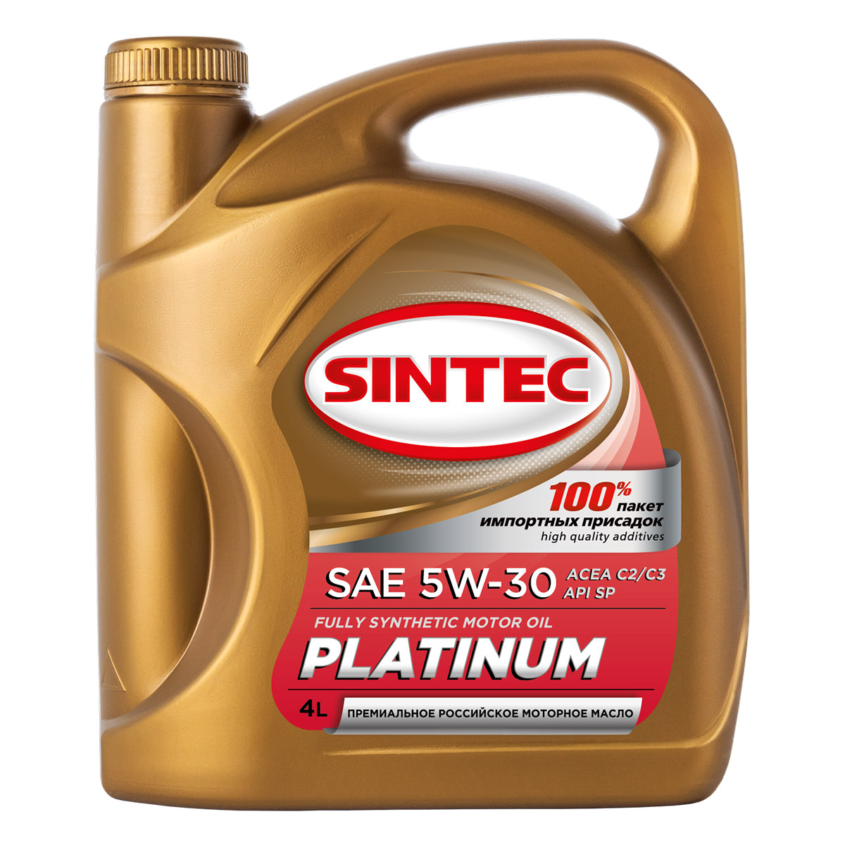 Моторное масло SINTEC  PLATINUM SAE 5W-30 API SP ACEA C2 C3  4л