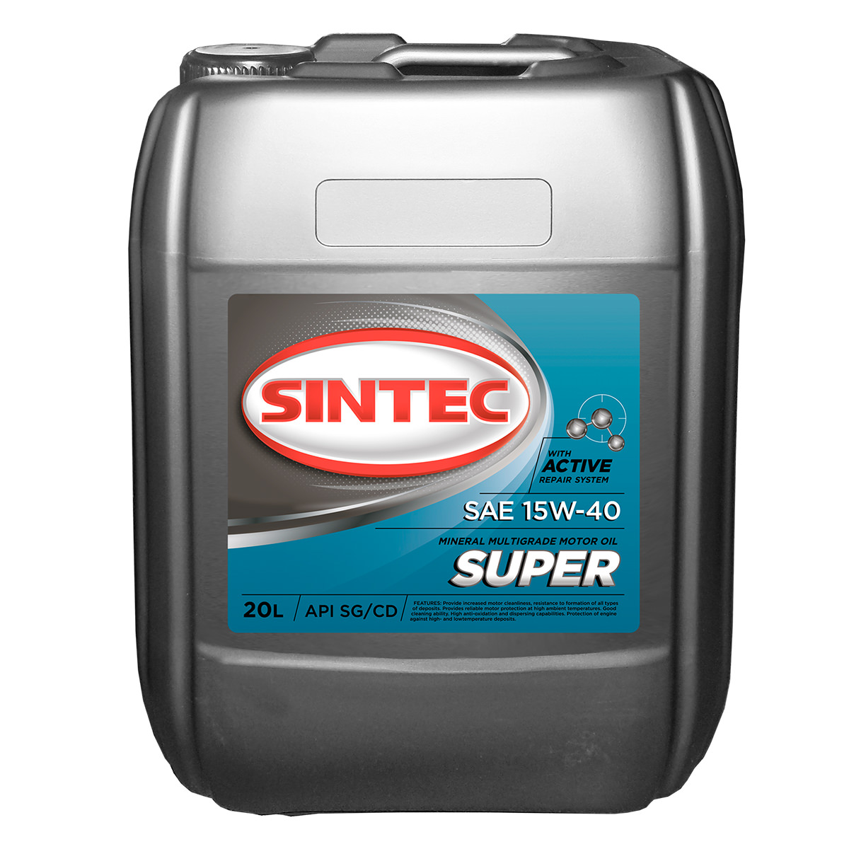 Моторное масло SINTEC  SUPER SAE 15W-40 API SGCD  20л
