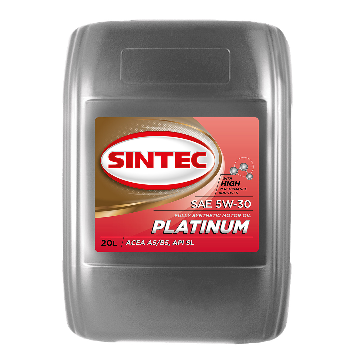 Моторное масло SINTEC  PLATINUM SAE 5W-30 API SL ACEA A5B5  20л
